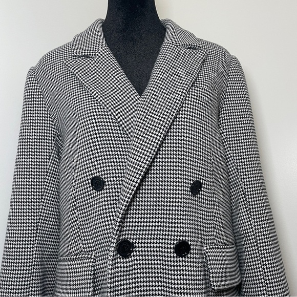 Favorite Daughter- THE PHOEBE BLAZER Black And White Houndstooth Size Medium - Picture 6 of 15